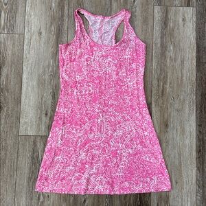 Lilly Pulitzer Cordon Hot Pink Racerback Dress XS